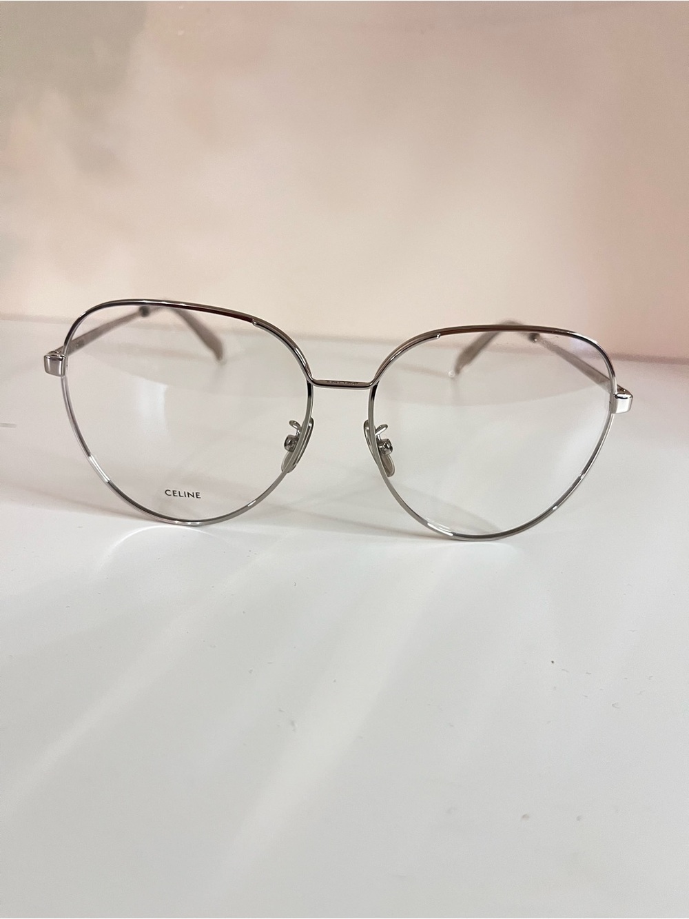 Celine Silver Round-Hex Women's Eyeglasses